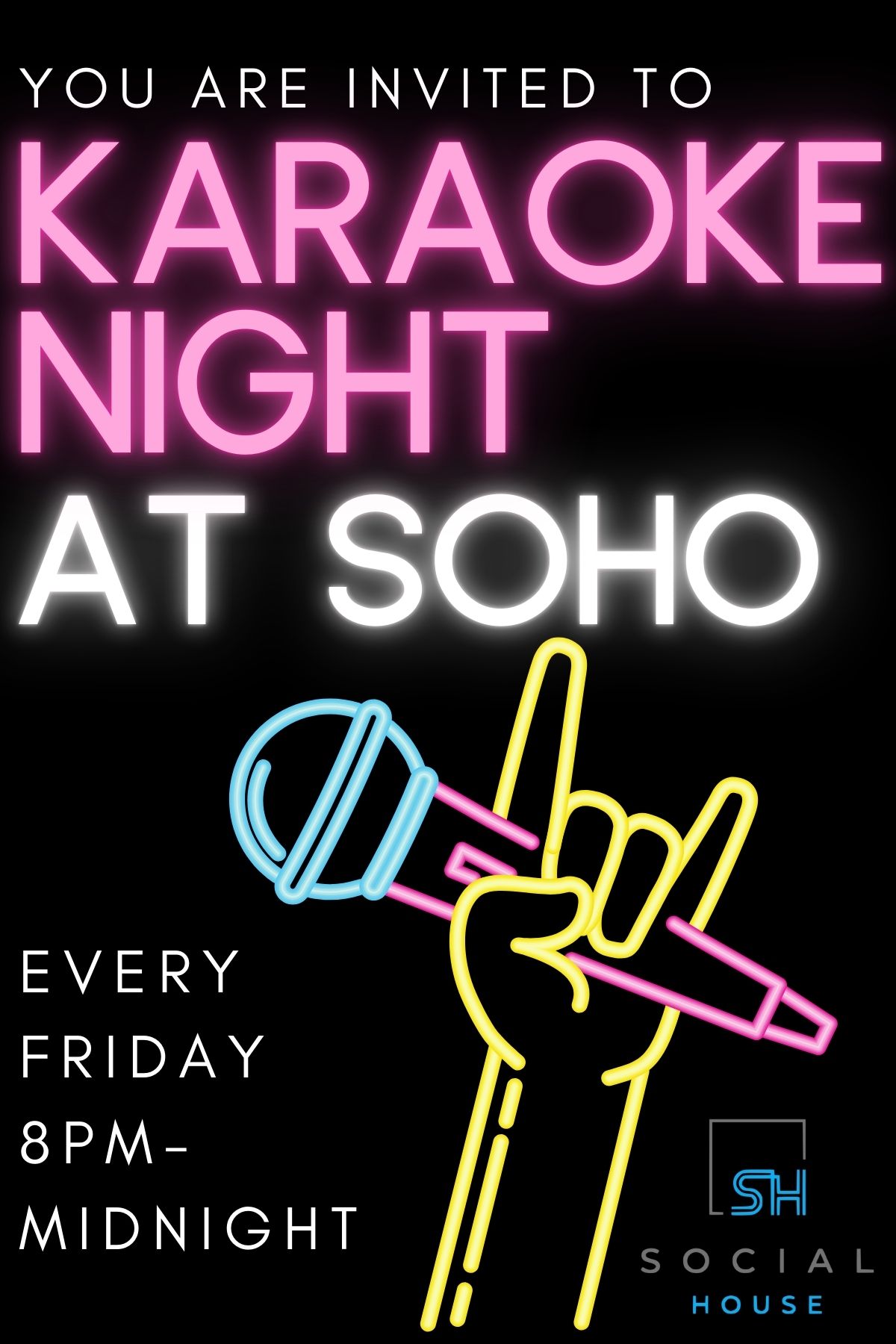 Karaoke Fridays at Saranac promo